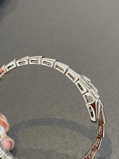 [Panda Jewelry]SERPENTI BRACELET DIAMONDS SILVER