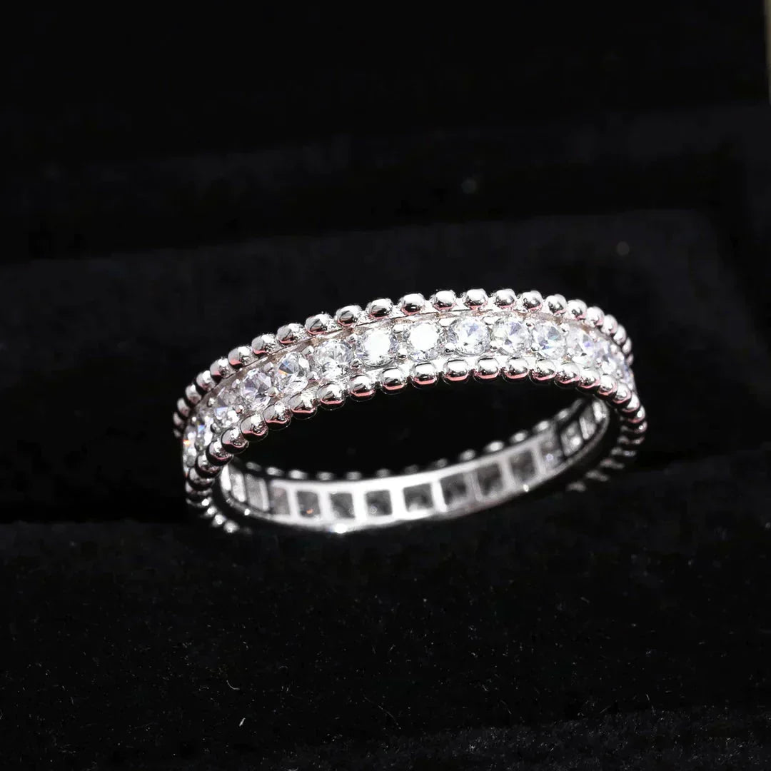 [Panda Jewelry]PERLEE DIAMOND SILVER RING