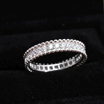 [Panda Jewelry]PERLEE DIAMOND SILVER RING