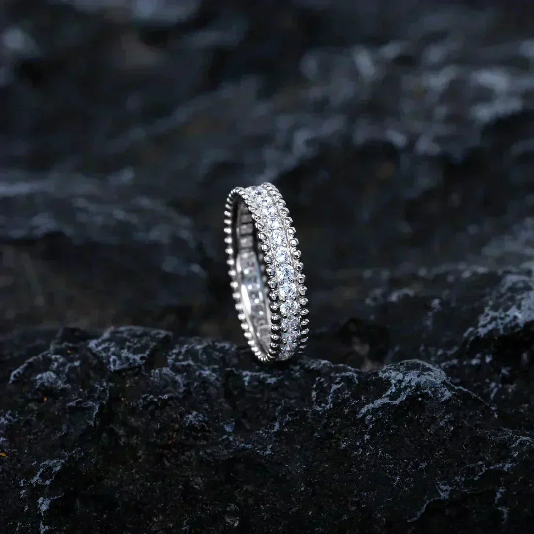 [Panda Jewelry]PERLEE DIAMOND SILVER RING