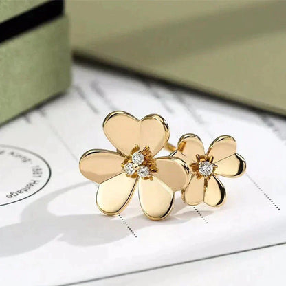[Panda Jewelry]CLOVER COMOS GOLD DIAMOND RING