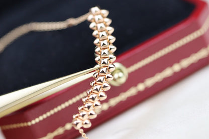 [Panda Jewelry]CLASH PINK GOLD NECKLACE