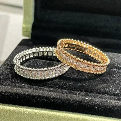 [Panda Jewelry]PERLEE DIAMOND ROSE GOLD RING