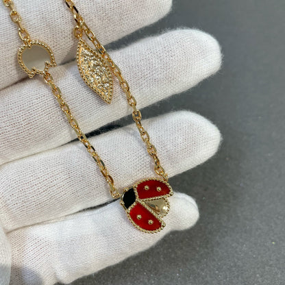 [Panda Jewelry]LUCKY SPRING 15 MOTIFS GOLD NECKLACE
