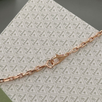 [Panda Jewelry]LUCKY SPRING 15 MOTIFS ROSE GOLD NECKLACE