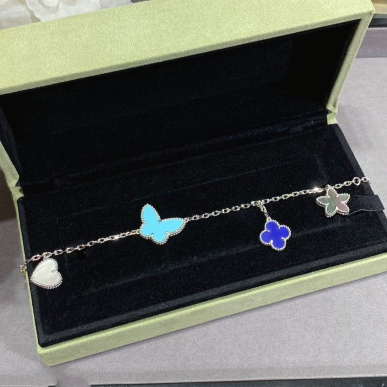 [Panda Jewelry]LUCKY SPRING SILVER BRACELET 4 MOTIF