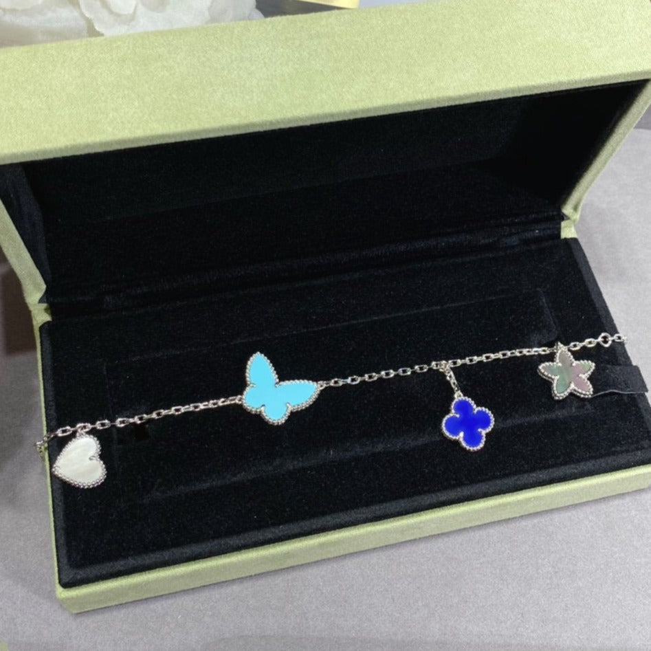 [Panda Jewelry]LUCKY SPRING SILVER BRACELET 4 MOTIF