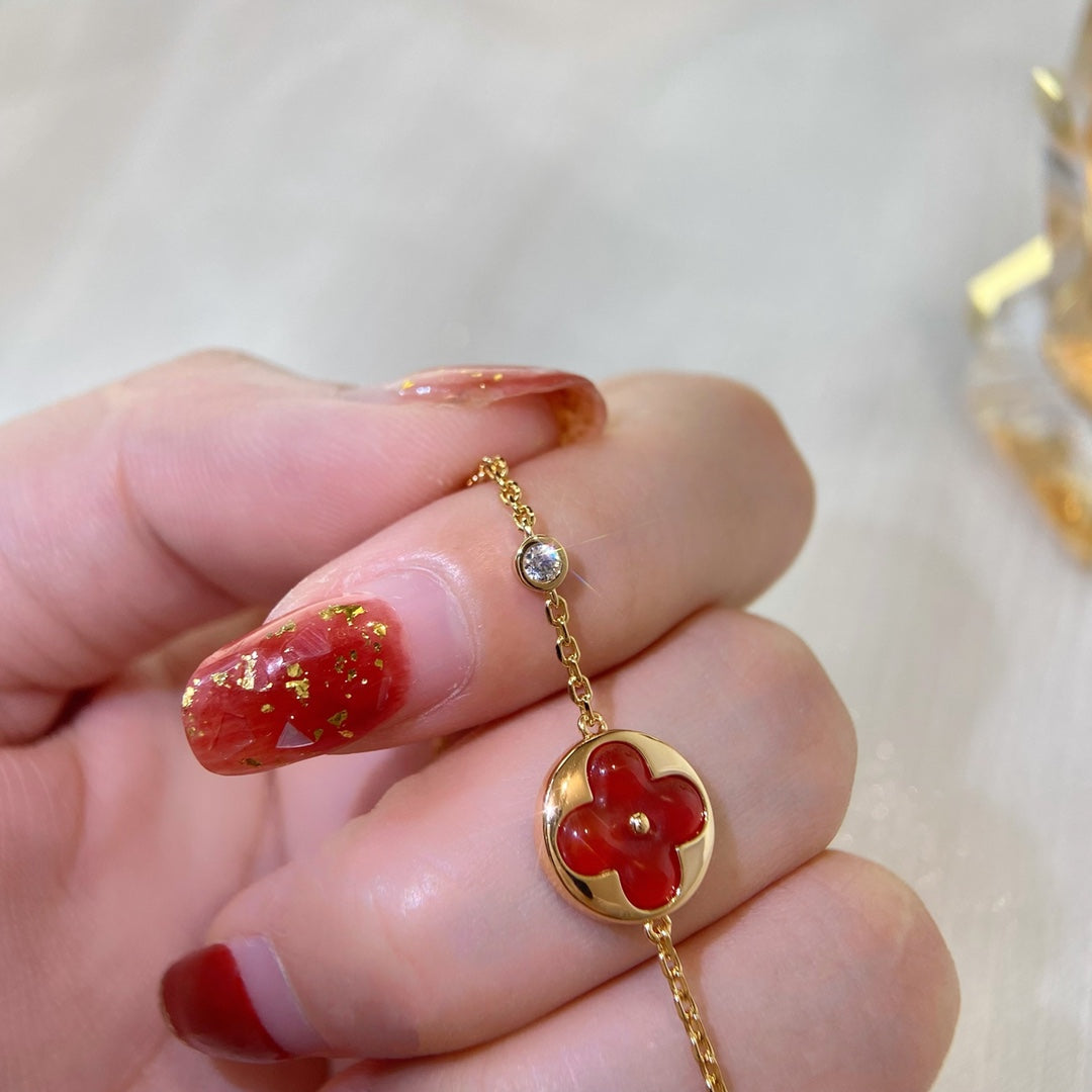 [Panda Jewelry]SUN PEDANT CARNELIAN BRACELET
