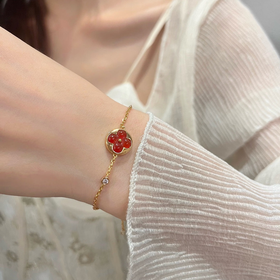 [Panda Jewelry]SUN PEDANT CARNELIAN BRACELET