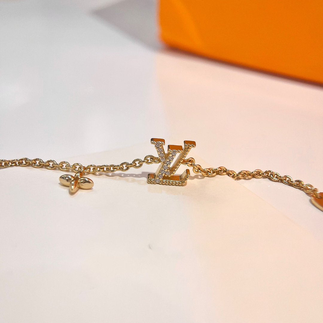 [Panda Jewelry]LOGO STAR MOTIF GOLD BRACELET