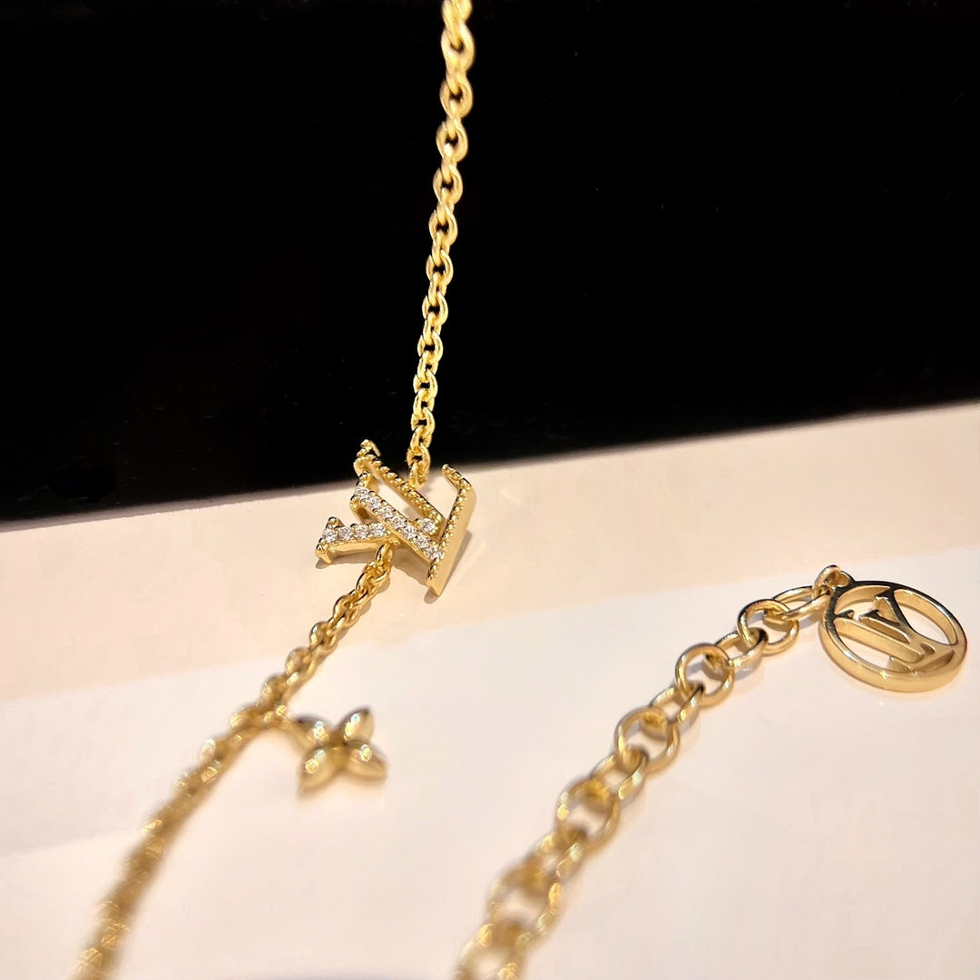 [Panda Jewelry]LOGO STAR MOTIF GOLD BRACELET