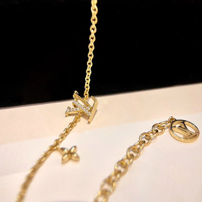 [Panda Jewelry]LOGO STAR MOTIF GOLD BRACELET