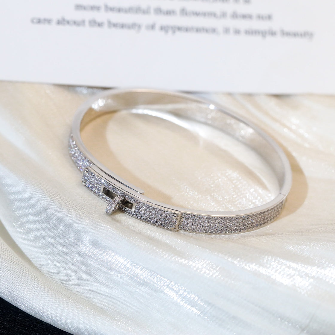 [Panda Jewelry]KELLY BRACELET DIAMOND PAVED