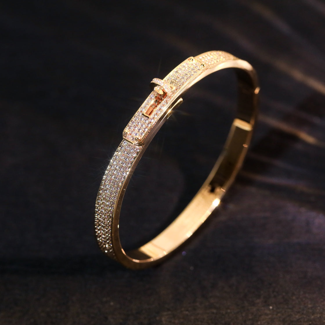 [Panda Jewelry]KELLY BRACELET DIAMOND PAVED