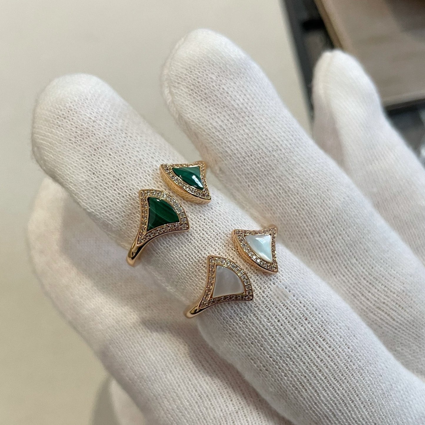 [Panda Jewelry]DREAM MOP DIAMOND OPEN RING