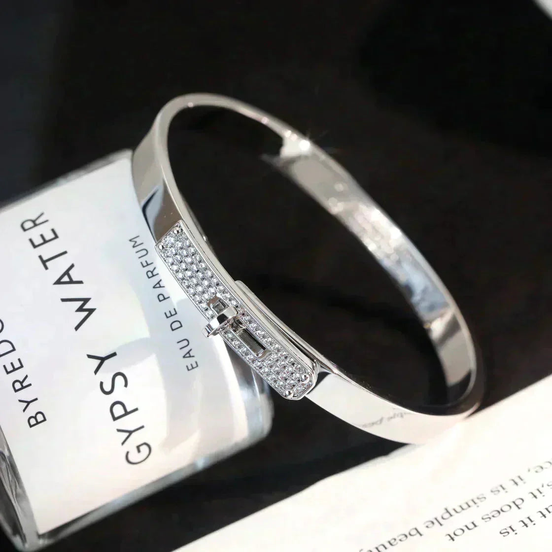 [Panda Jewelry]KELLY SILVER DIAMOND BRACELET