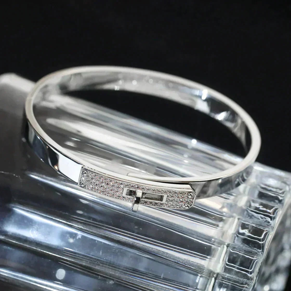 [Panda Jewelry]KELLY SILVER DIAMOND BRACELET