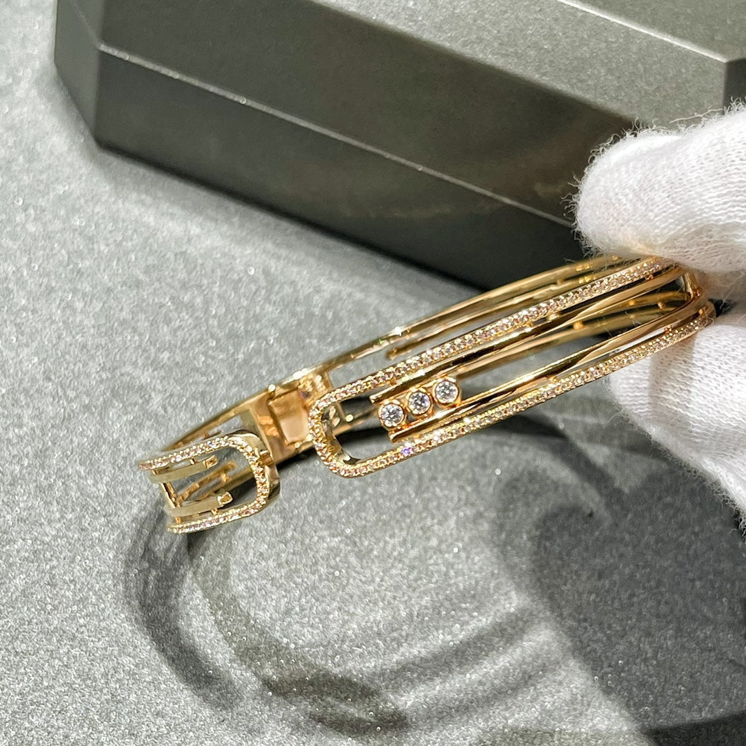 [Panda Jewelry]MOVE 10TH PAVED DIAMOND BRACELET