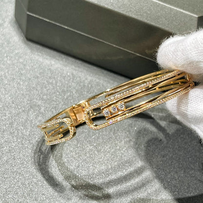 [Panda Jewelry]MOVE 10TH PAVED DIAMOND BRACELET