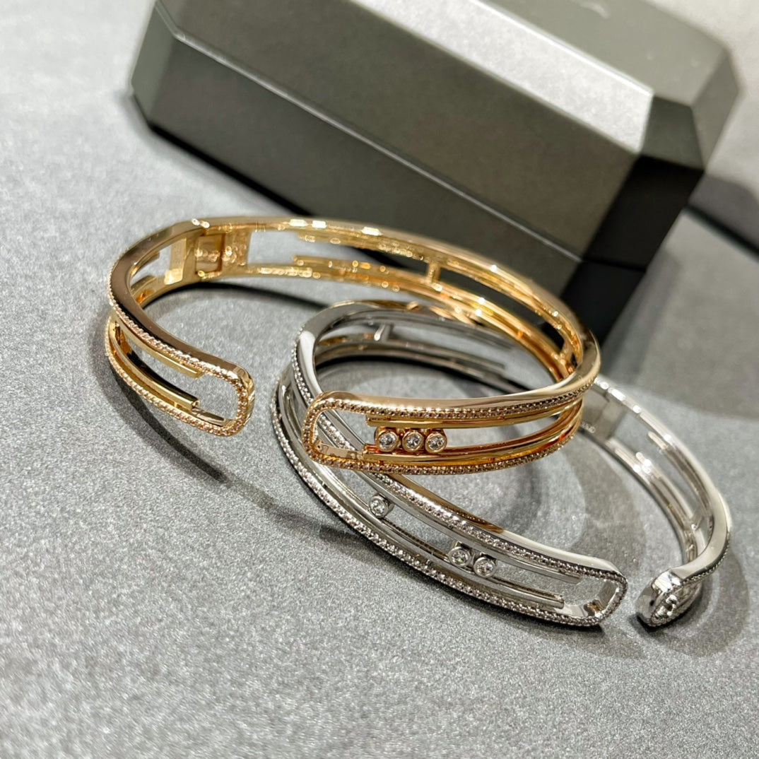 [Panda Jewelry]MOVE 10TH PAVED DIAMOND BRACELET
