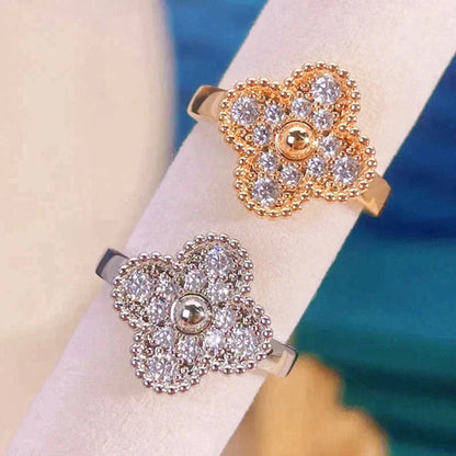 [Panda Jewelry]CLOVER DIAMOND RING