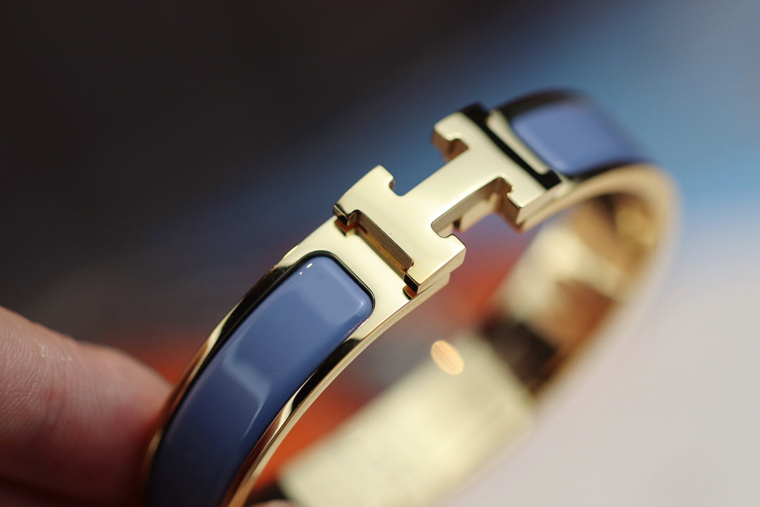 [Panda Jewelry]H BRACELET 12MM BLUE GRAY