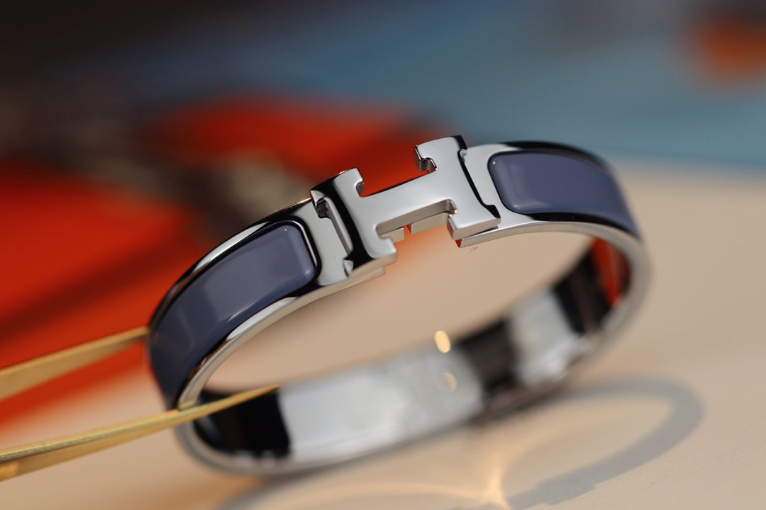 [Panda Jewelry]H BRACELET 12MM BLUE GRAY