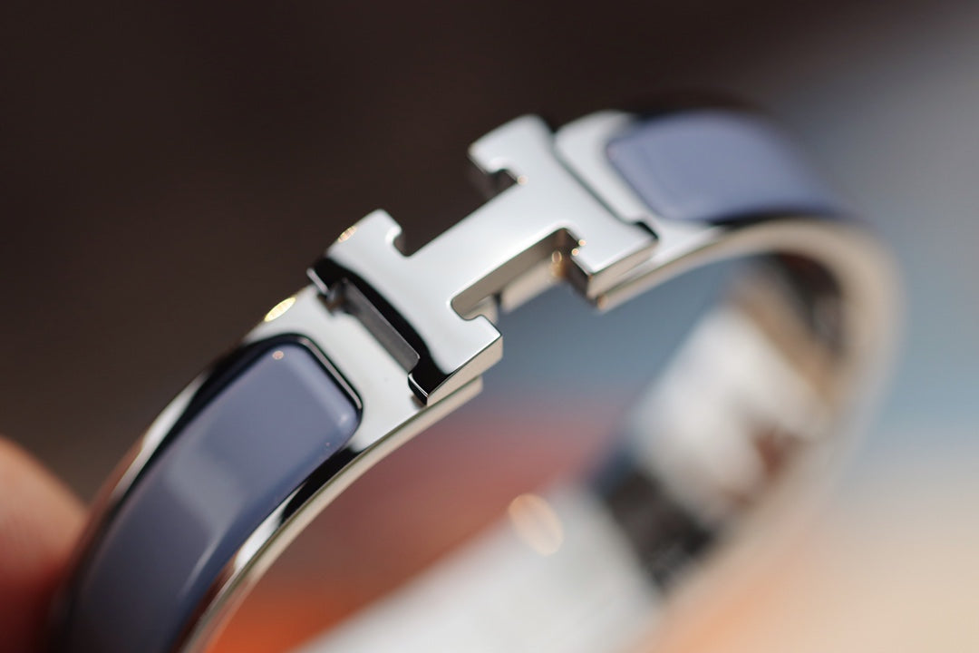 [Panda Jewelry]H BRACELET 12MM BLUE GRAY