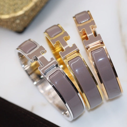 [Panda Jewelry]H BRACELET 12MM BROWN