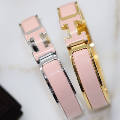 [Panda Jewelry]H BRACELET 12MM PINK