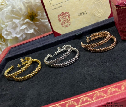 [Panda Jewelry]CLASH LARGE HOOP EARRINGS