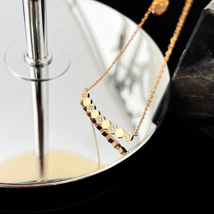 [Panda Jewelry]BEE MY LOVE DIAMOND NECKLACE