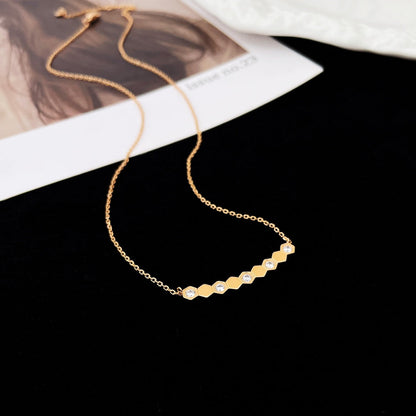 [Panda Jewelry]BEE MY LOVE DIAMOND NECKLACE