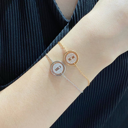 [Panda Jewelry]LUCKY MOVE DIAMOND PAVED BRACELET