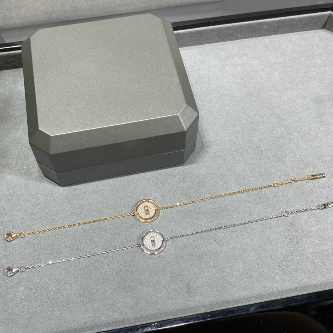 [Panda Jewelry]LUCKY MOVE DIAMOND PAVED BRACELET