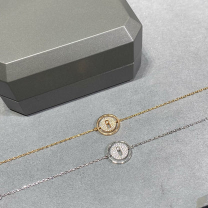 [Panda Jewelry]LUCKY MOVE DIAMOND PAVED BRACELET