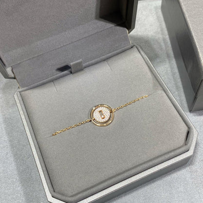 [Panda Jewelry]LUCKY MOVE DIAMOND PAVED BRACELET