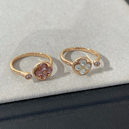 [Panda Jewelry]SUN 1 DIAMOND PINK MOP RING