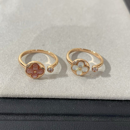 [Panda Jewelry]SUN 1 DIAMOND PINK MOP RING