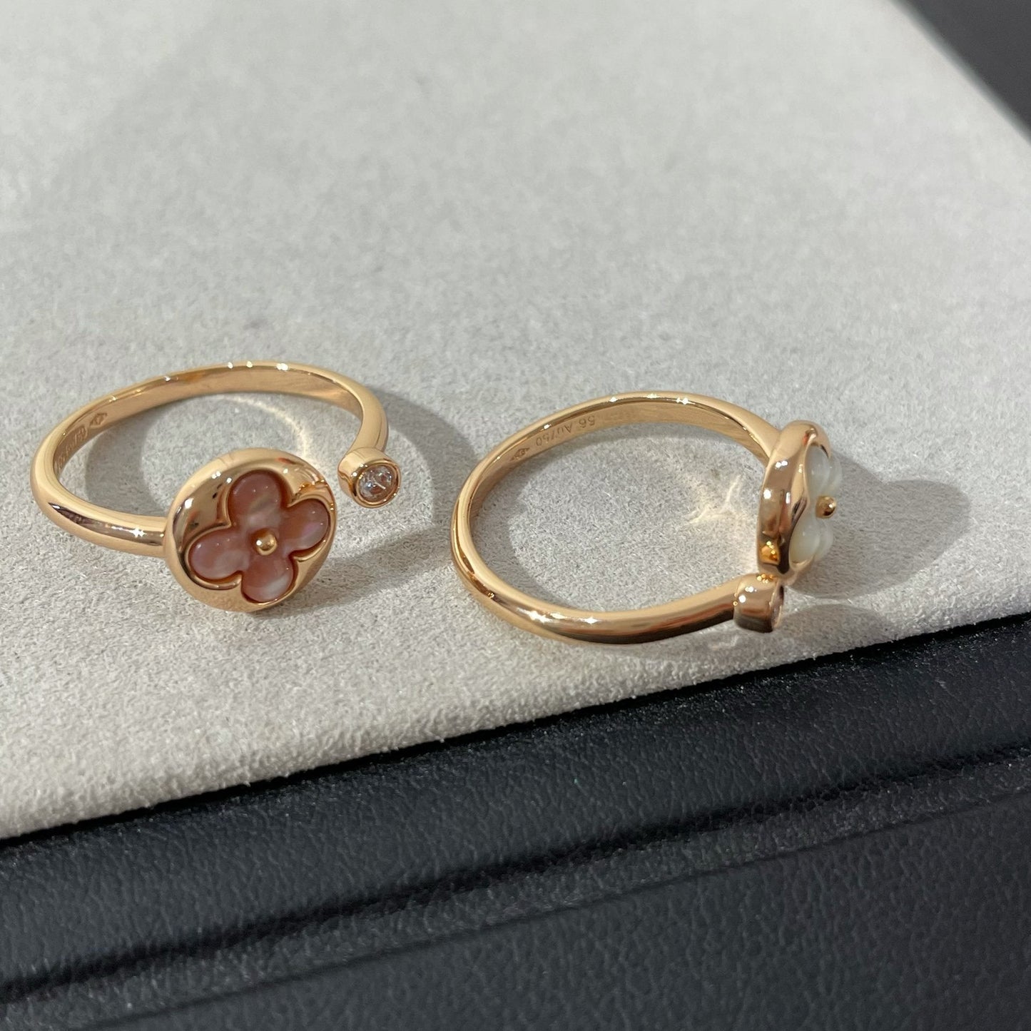 [Panda Jewelry]SUN 1 DIAMOND PINK MOP RING