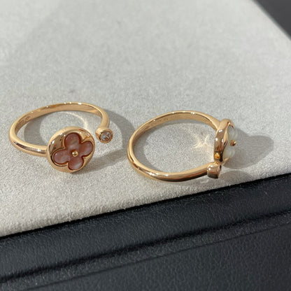 [Panda Jewelry]SUN 1 DIAMOND PINK MOP RING