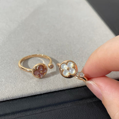 [Panda Jewelry]SUN 1 DIAMOND PINK MOP RING
