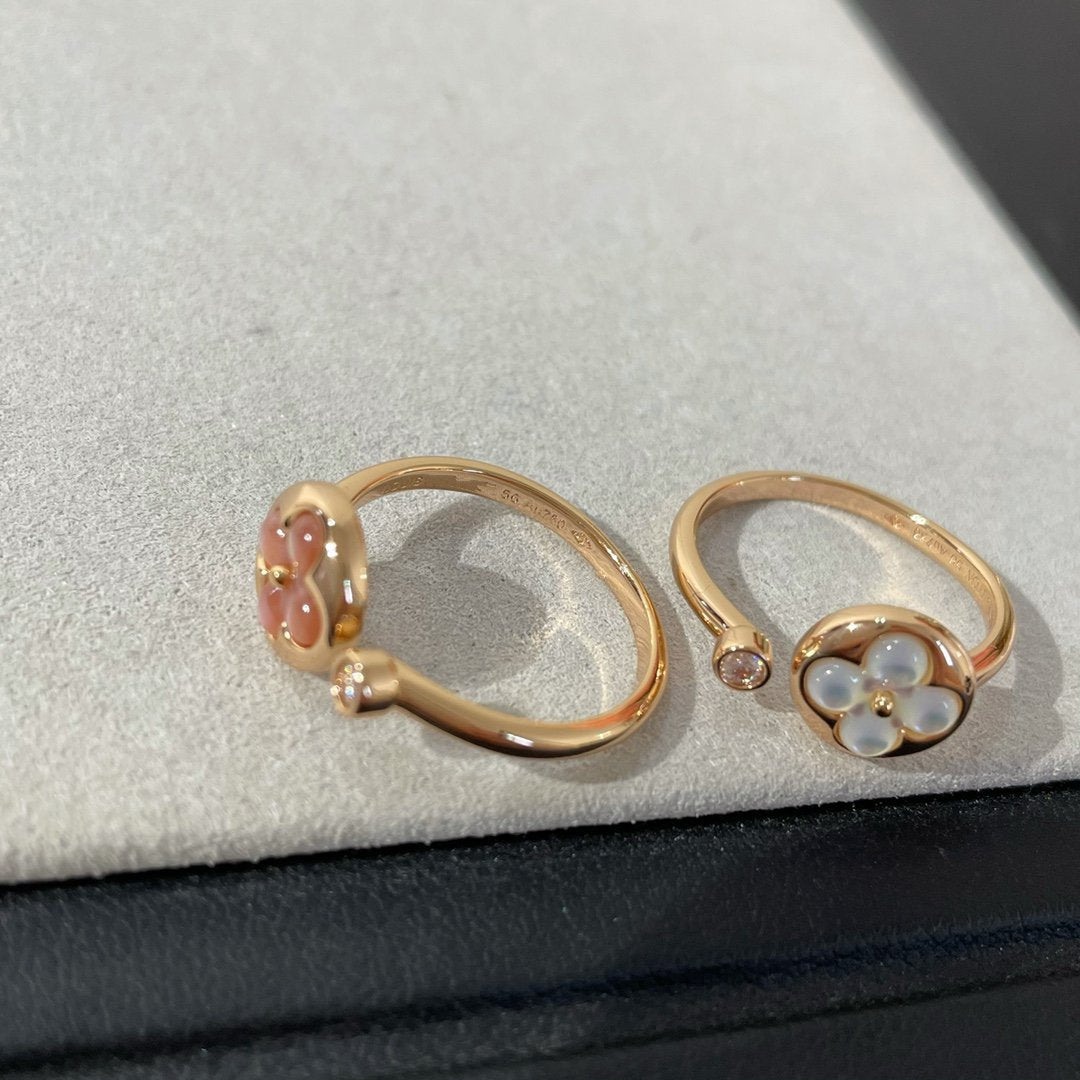 [Panda Jewelry]SUN 1 DIAMOND PINK MOP RING