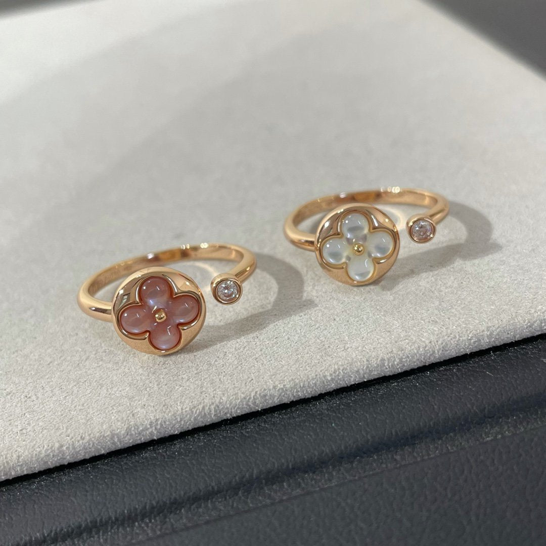 [Panda Jewelry]SUN 1 DIAMOND PINK MOP RING