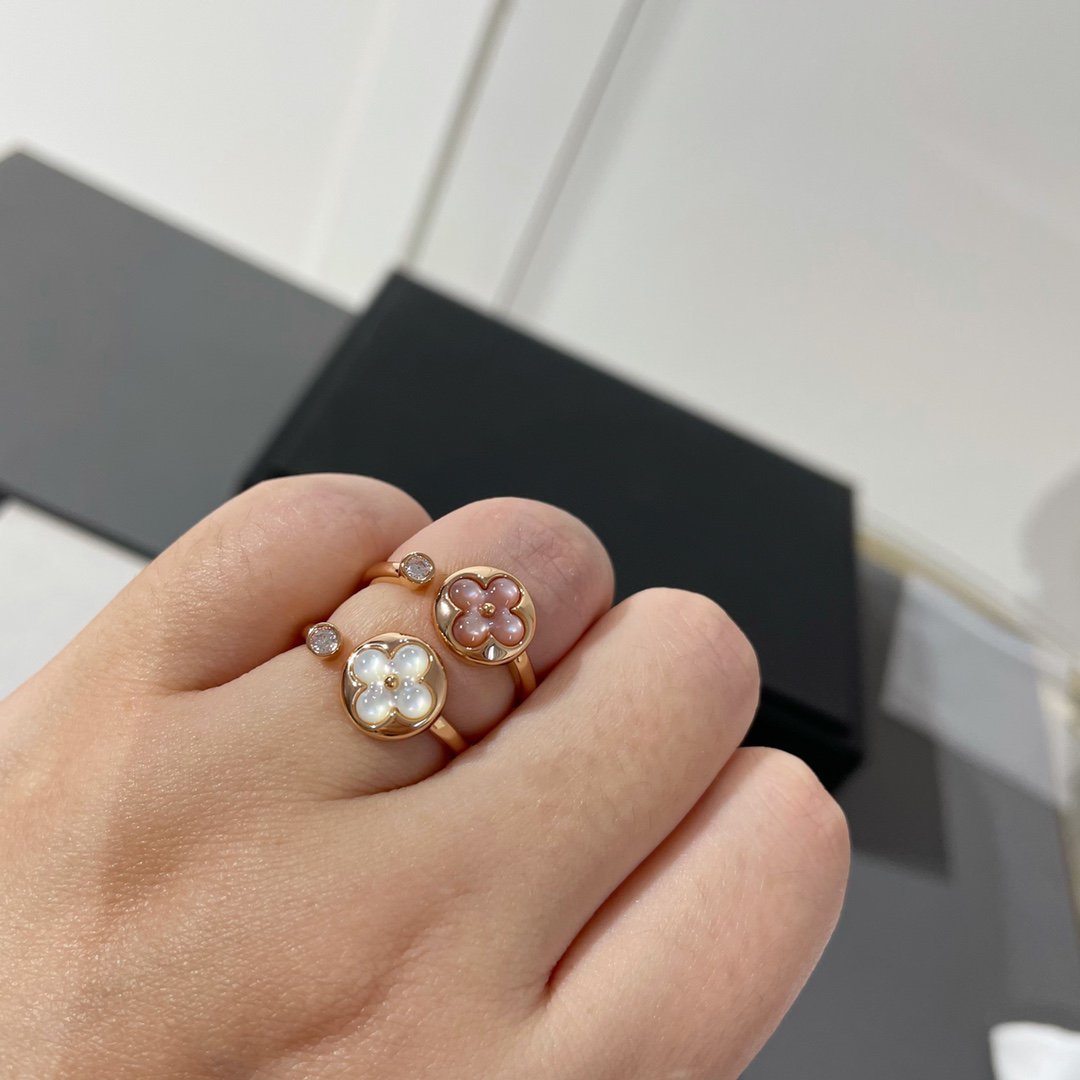 [Panda Jewelry]SUN 1 DIAMOND PINK MOP RING