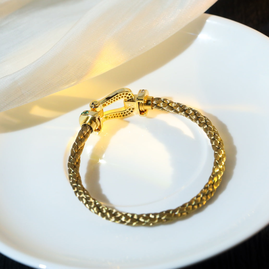 [Panda Jewelry]FORCE 10 GOLD GREEN DIAMOND PAVED