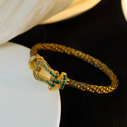 [Panda Jewelry]FORCE 10 GOLD GREEN DIAMOND PAVED