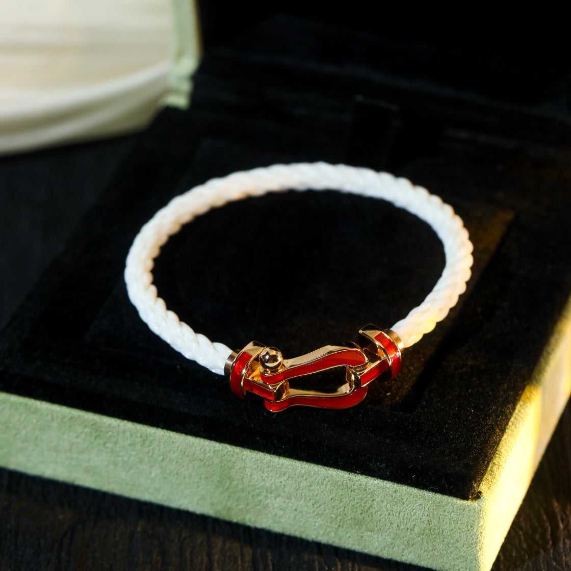 [Panda Jewelry]FORCE 10 WHITE TEXTILE DIAMOND PAVED