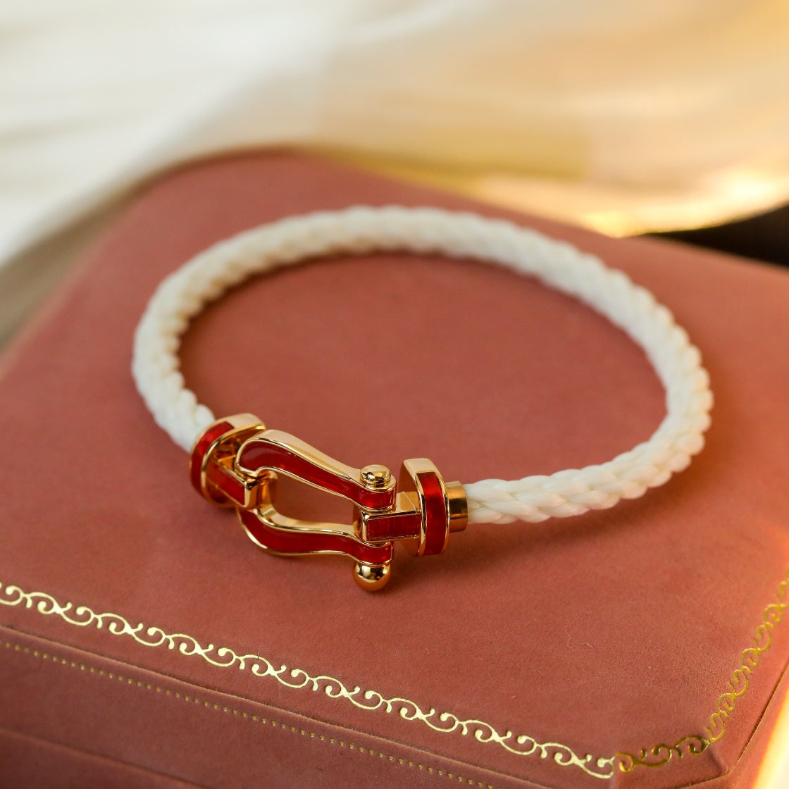 [Panda Jewelry]FORCE 10 WHITE TEXTILE DIAMOND PAVED
