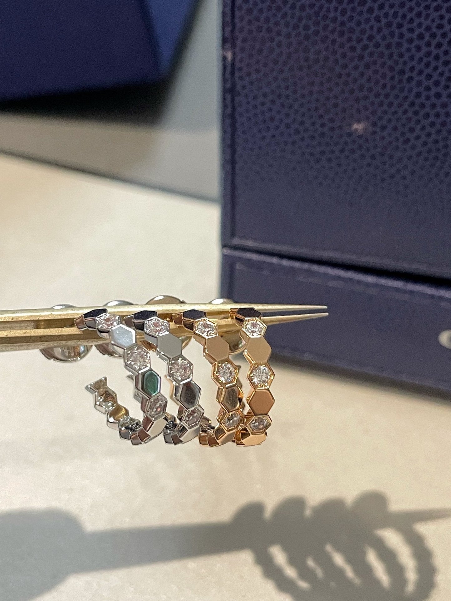 [Panda Jewelry]Hollow Design Four-Leaf Clover Flower Shape Ring